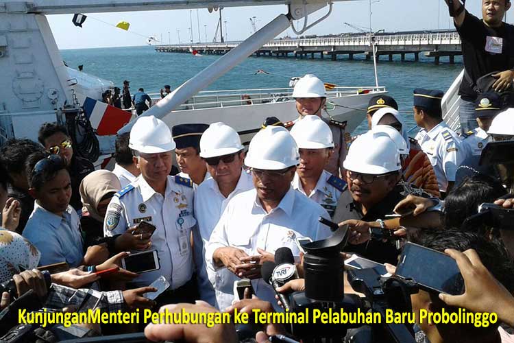 Kunjungan Menhub RI ke Terminal Pelabuhan Baru Probolinggo